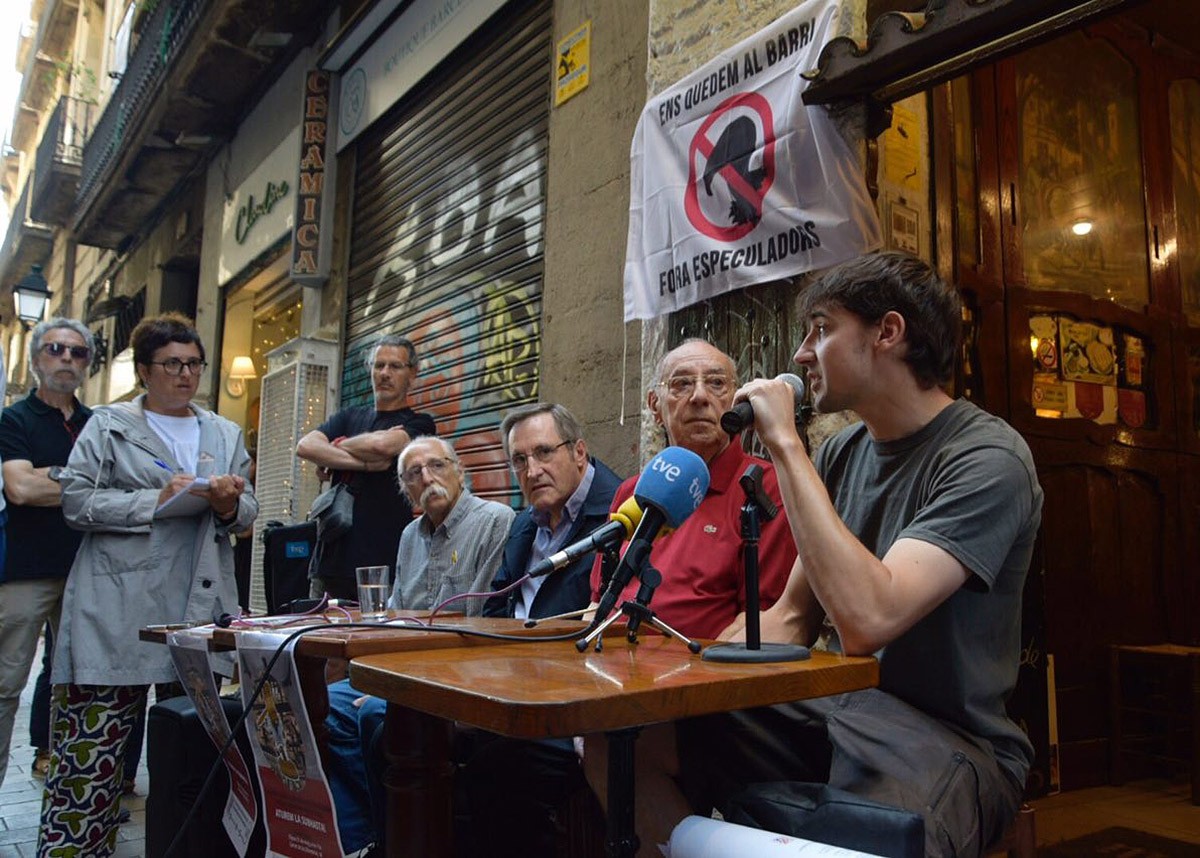 Activistes de Resistim al Gòtic en una imatge d'arxiu