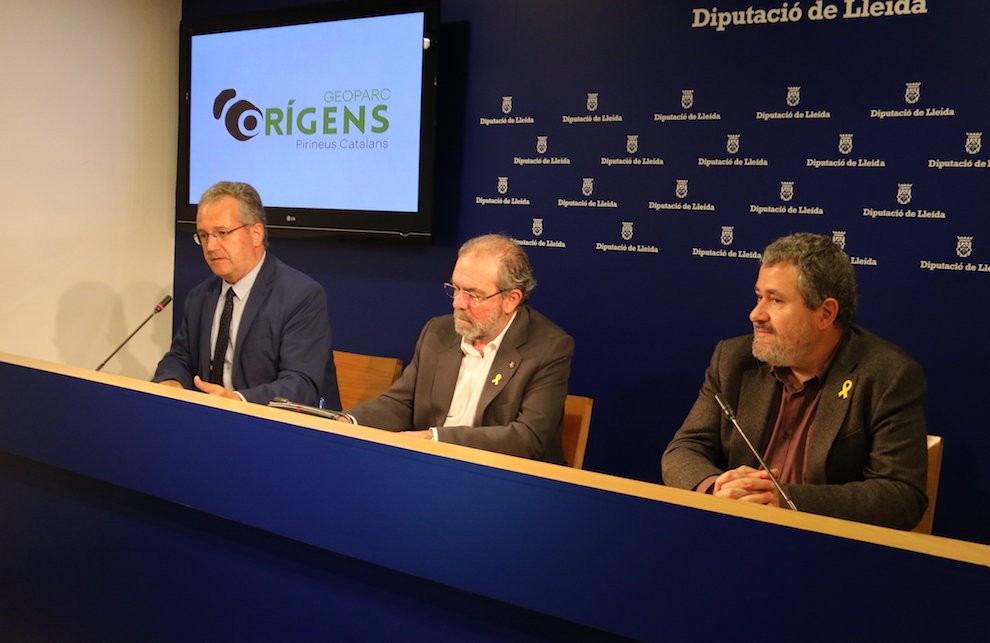 Ubach, Reñé i Miralles, presentant la nova marca aquest matí a Lleida
