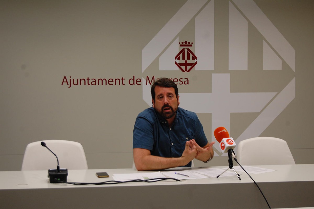 Jordi Serracanta en una imatge de quan era regidor d'Esports de Manresa