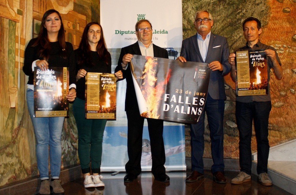 Presentació de les falles d’Alins a la Diputació de Lleida