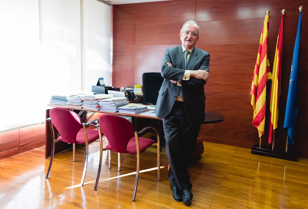 Josep González, al seu despatx de Pimec.
