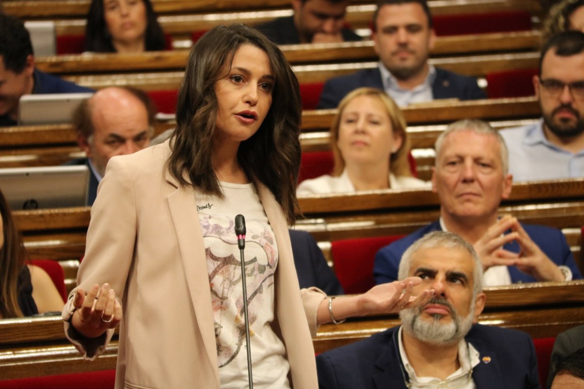 La líder de Cs al Parlament, Inés Arrimadas, aquest dijous