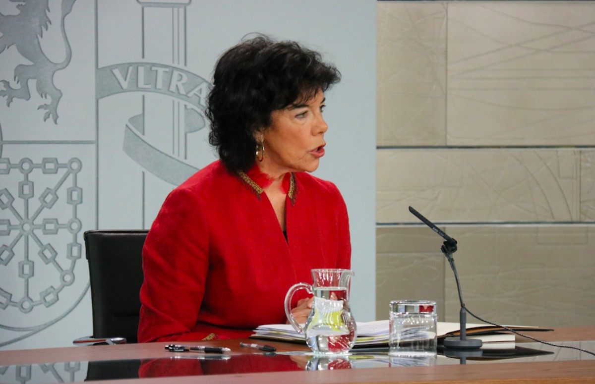 La portaveu del govern espanyol, Isabel Celaá