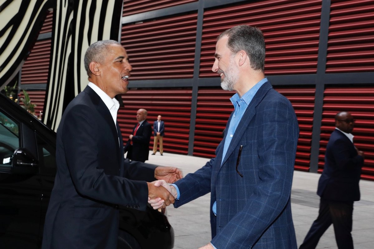 Barack Obama i Felip VI, avui a Madrid