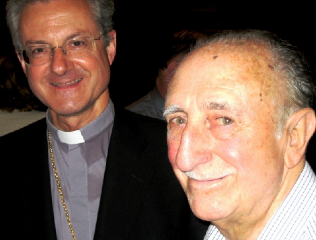 Francesc d'Assís Picas (a la dreta) amb l'arquebisbe Joan-Enric Vives.