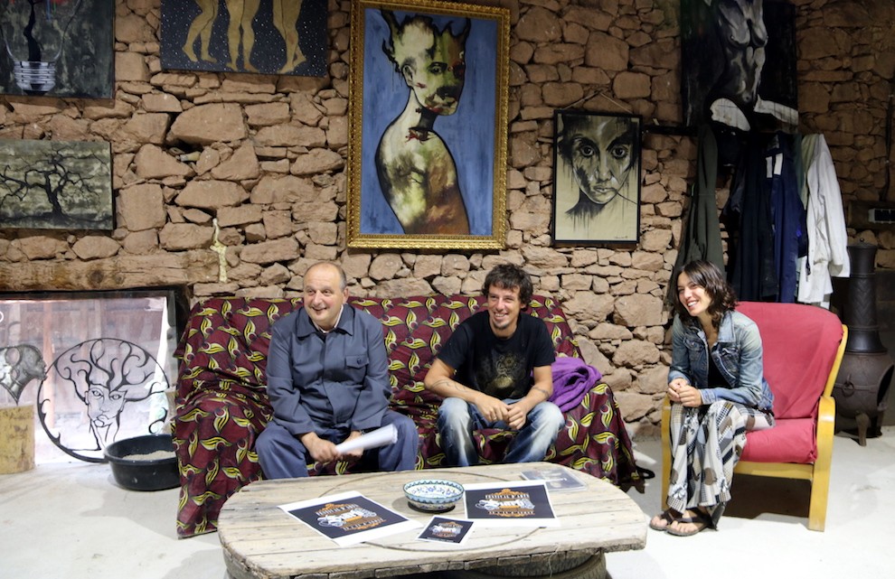 Fondevila i els membres de l’organització durant la presentació de la primera edició