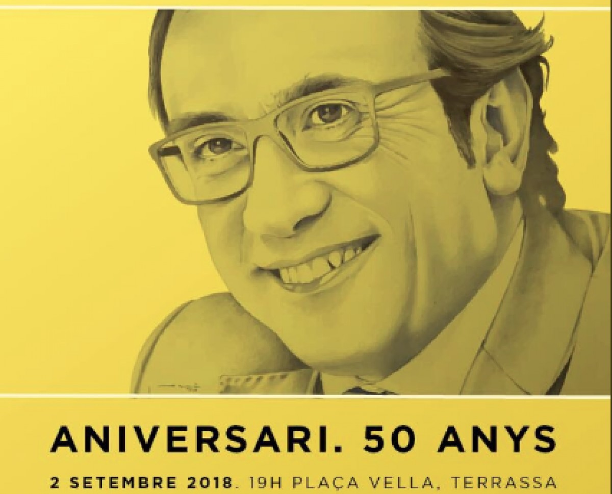 L'aniversari de Josep Rull se celebrarà a Terrassa e 2 de setembre 