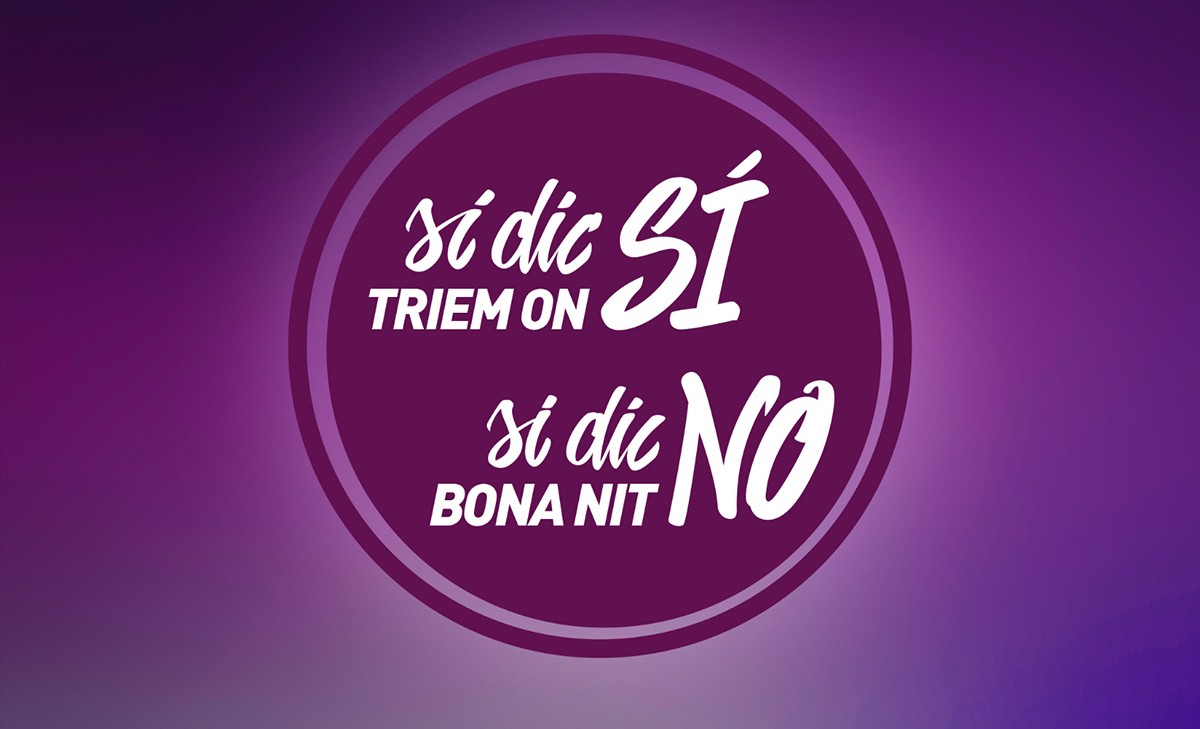 Logotip de la campanya contra el sexisme en les Festes Majors a Deltebre.