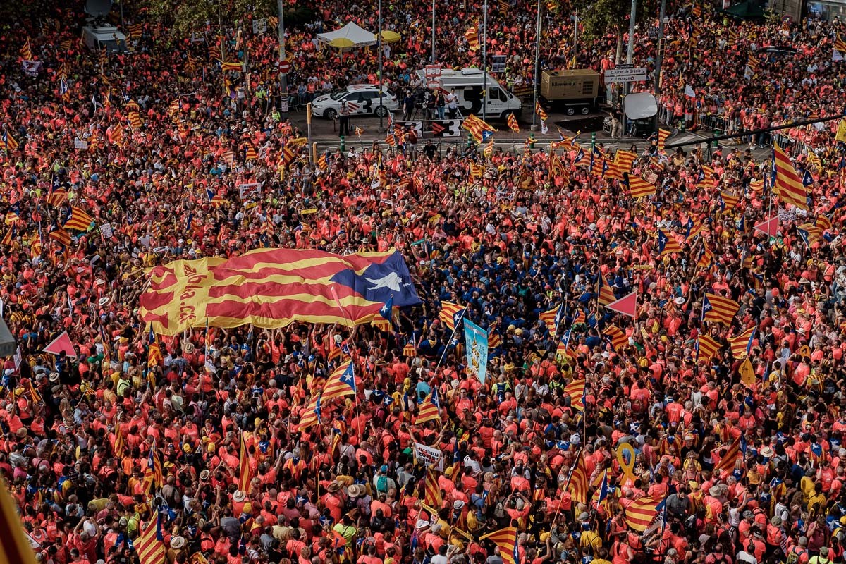 Un milió de persones van omplir l’any passat la Diagonal de Barcelona