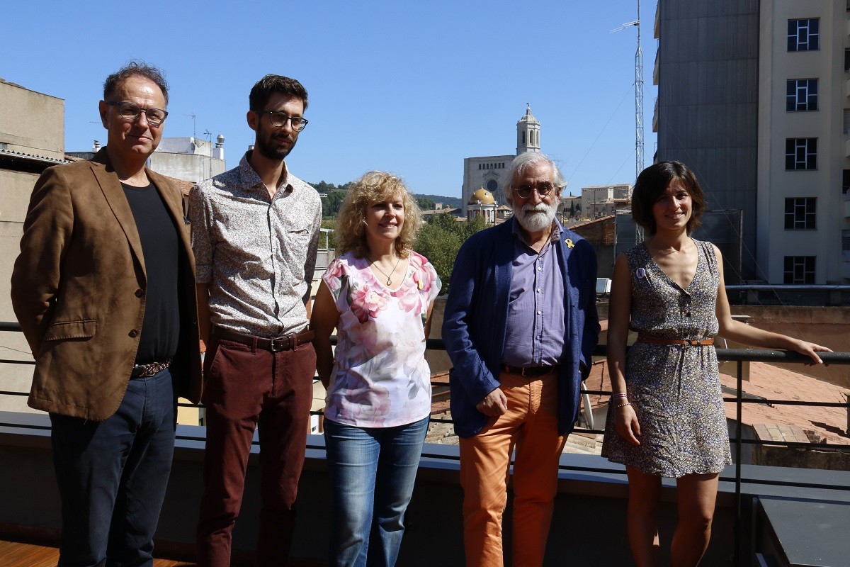 Els guardonats en el Premis de Literatura de Girona.