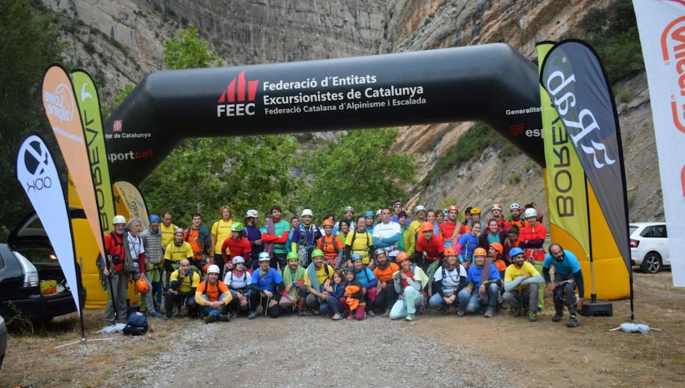 El grup d'escaladors participants en l'edició de l'any passat