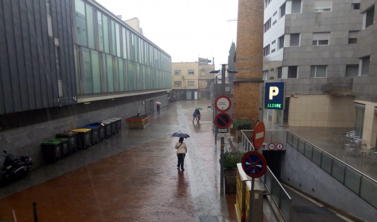 Un episodi de pluja a Sabadell 