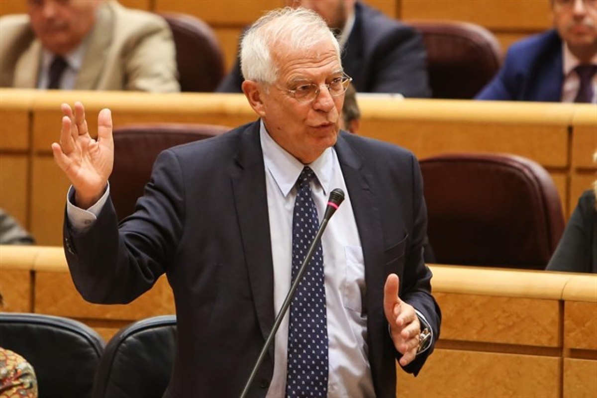 Josep Borrell, al Senat.