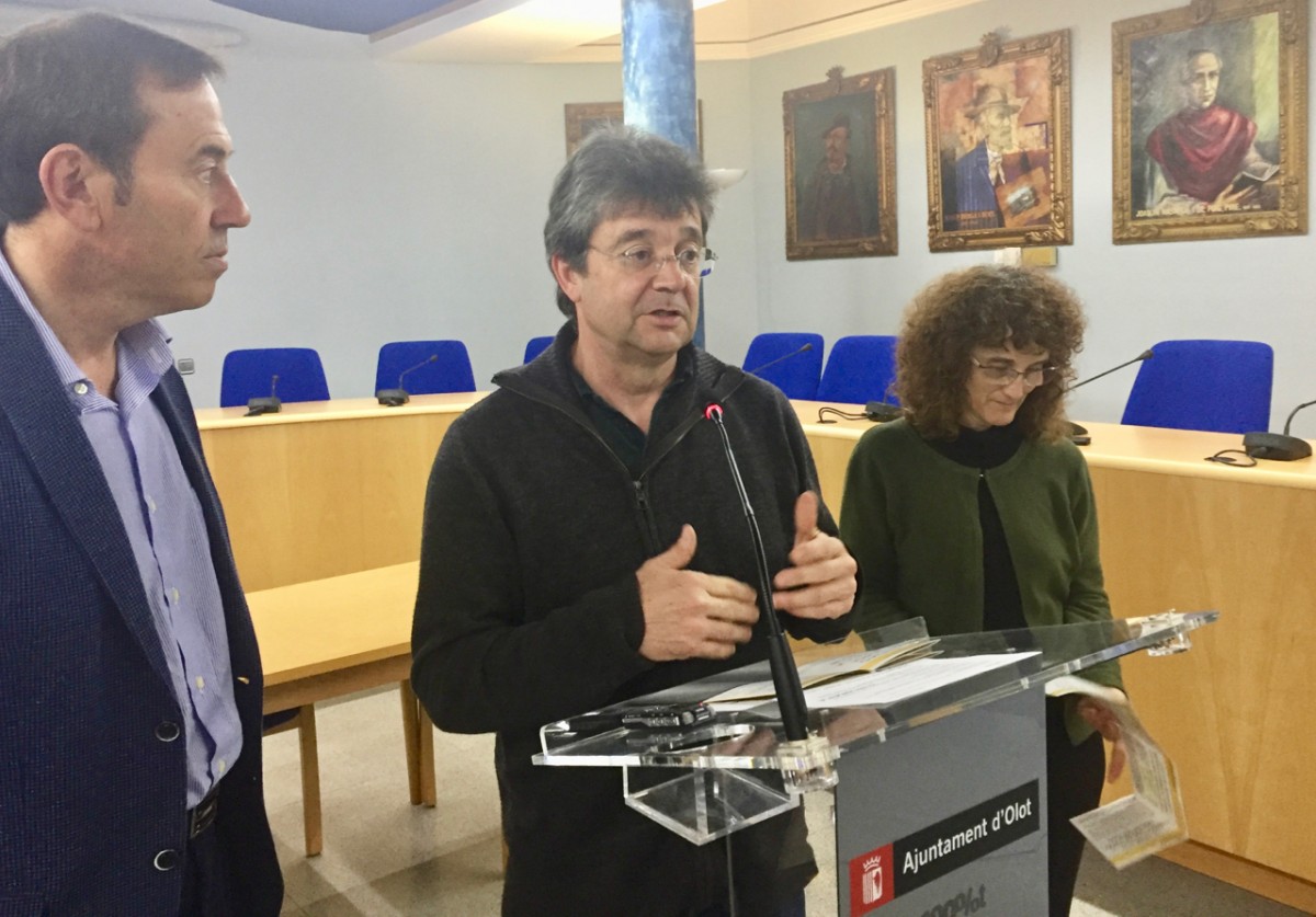 Pep Berga, Francesc Canalias i Montserrat Mallol van explicar les propostes del cicle de conferències.