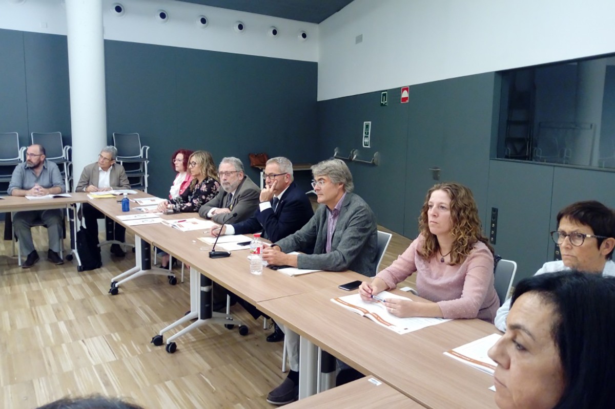 Reunió del Consell Territorial del Pla Interdepartamental i Intersectorial de Salut Pública (PINSAP) de les Terres de l’Ebre, este matí.
