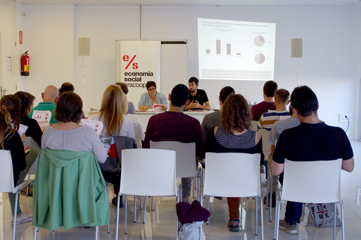 Imatge de la presentació del balanç de 2018 de l'Ateneu Cooperatiu de la Catalunya Central