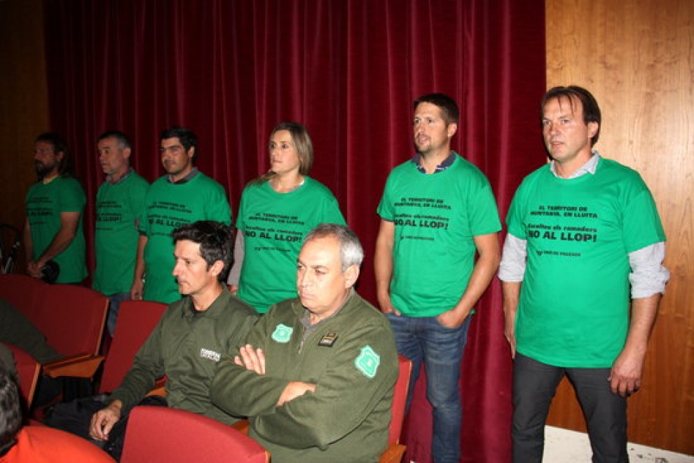 Membres d'Unió de Pagesos han fet una acció simbòlica