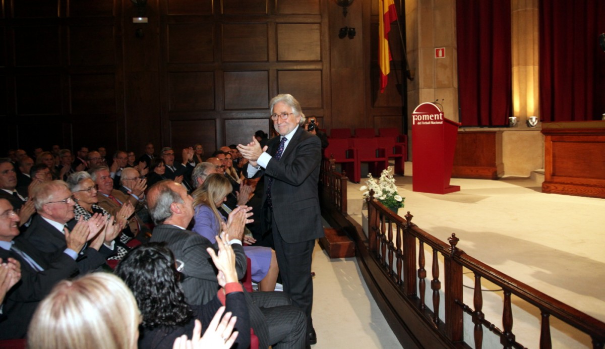 Proclamació de Sánchez Llibre com a president de Foment