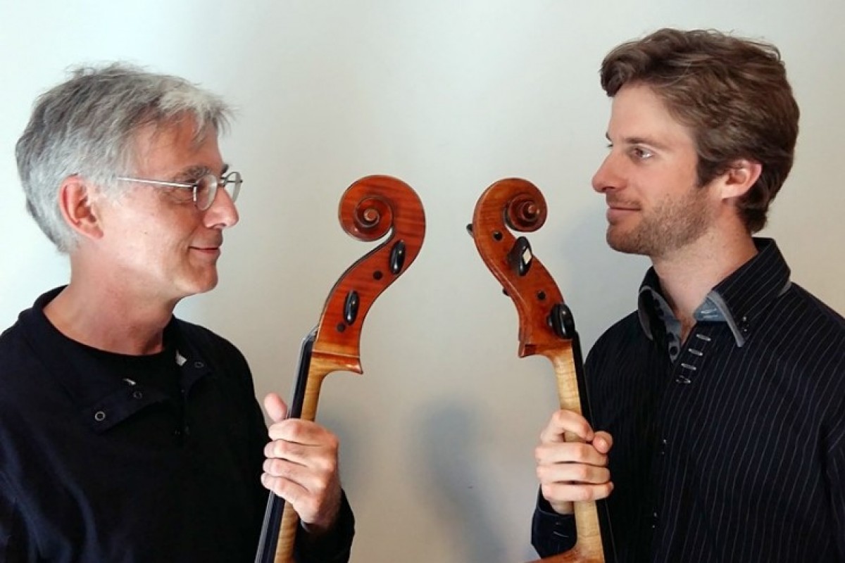 Peter Thiemann (primer violoncel solista de l’Orquestra Simfònica del Gran Teatre del Liceu) i Guillaume Terrail