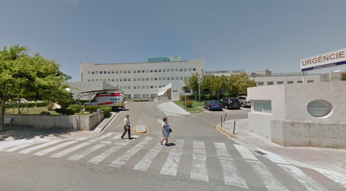 Imatge exterior de l'Hospital Comarcal de Vinaròs.