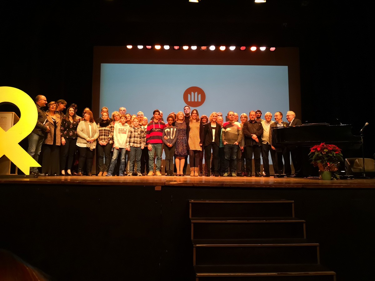 Tots els premiats a la XXIXa Festa de les Lletres Catanes del Vallès Oriental