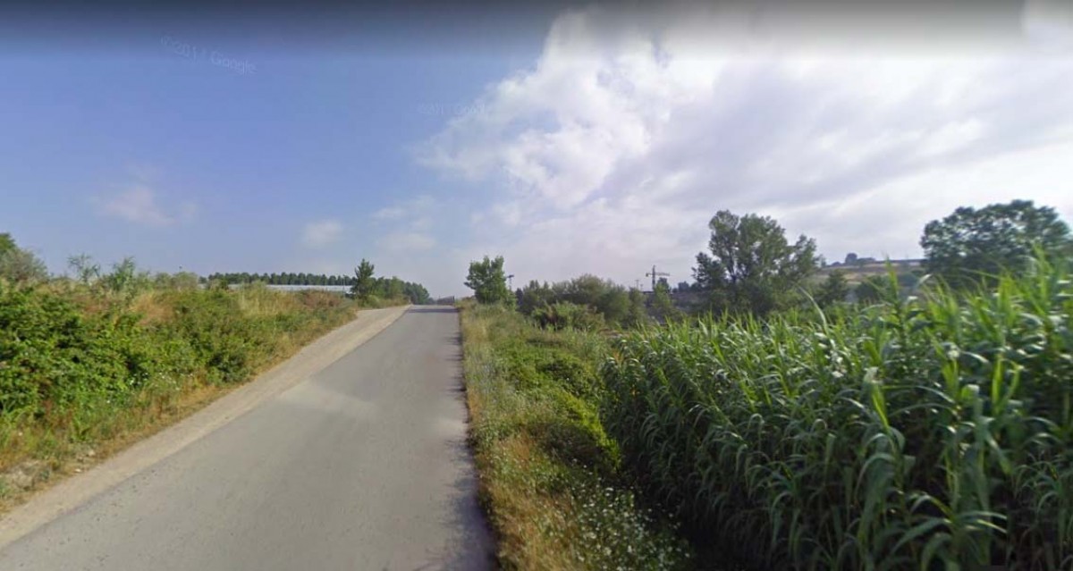 Carretera a l'entorn de Viladordis, on va ser trobat l'home apallissat i lligat