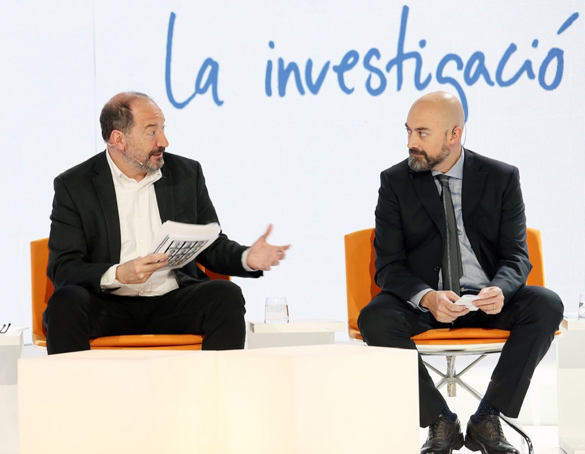 El director de TV3, Vicent Sanchis, i el de Catalunya Ràdio, Saül Gordillo.