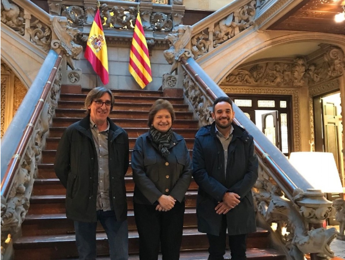 Trobada recent de representants del Berguedà amb la subdelegada del govern espanyol a Barcelona. 