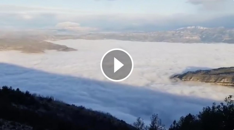 La boira al Pallars Jussà vista des del Montsec