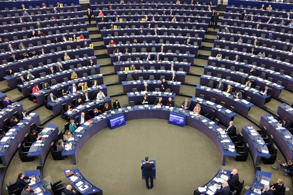 Pedro Sánchez, aquest dimecres al Parlament Europeu
