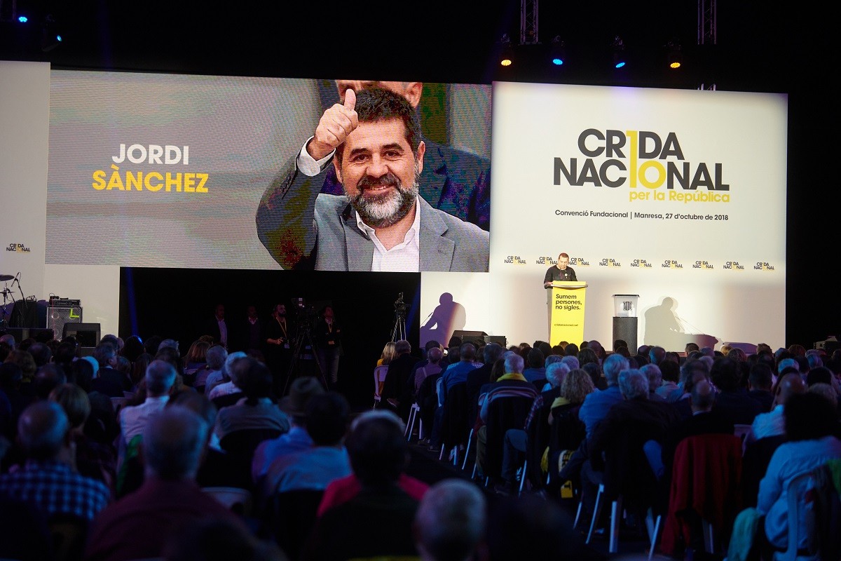 Imatge de Jordi Sànchez a la convenció fundacional de la Crida