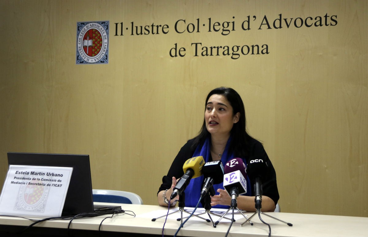 La nova degana del col·legi d'advocats, Estela Martín.