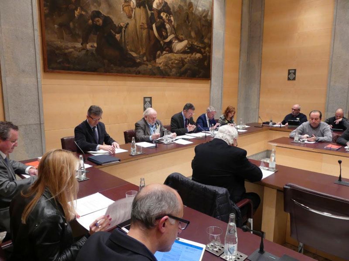Imatge del primer ple de la Diputació de Girona d'aquest 2019.