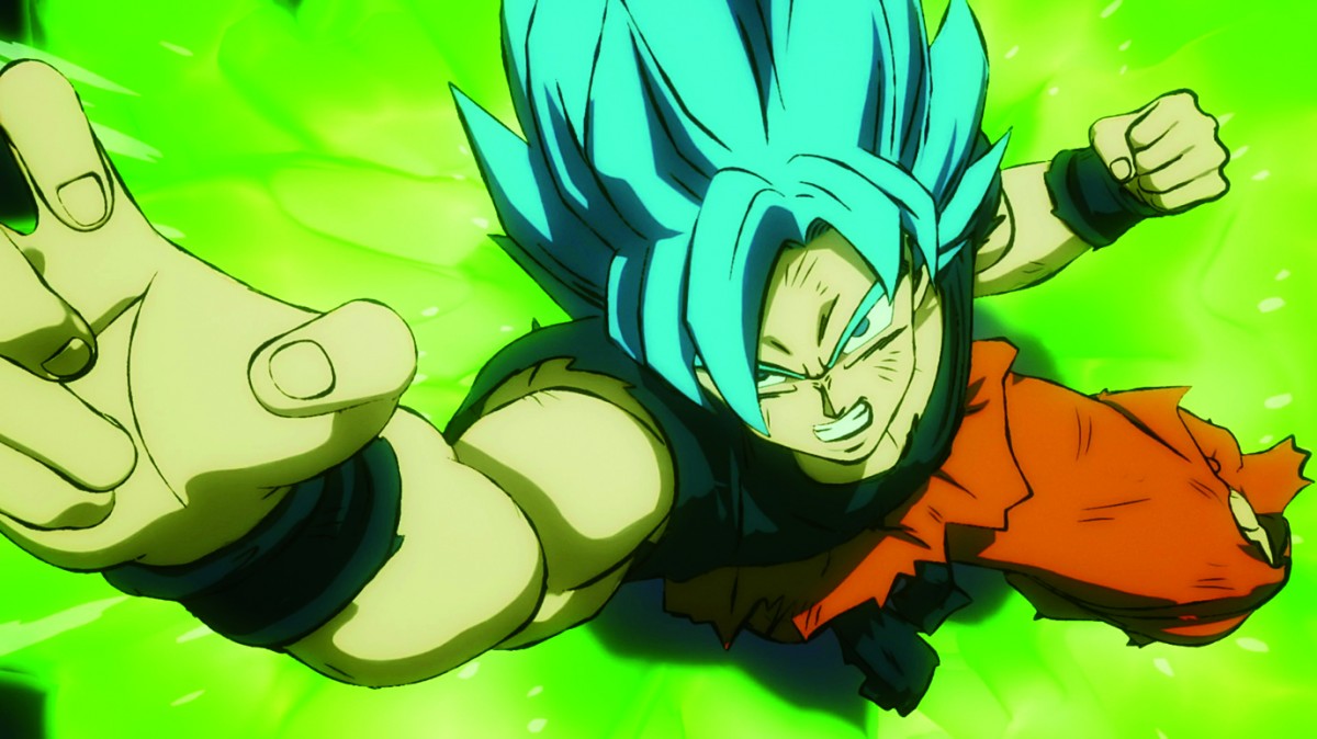Goku, en un dels moments de la pel·lícula