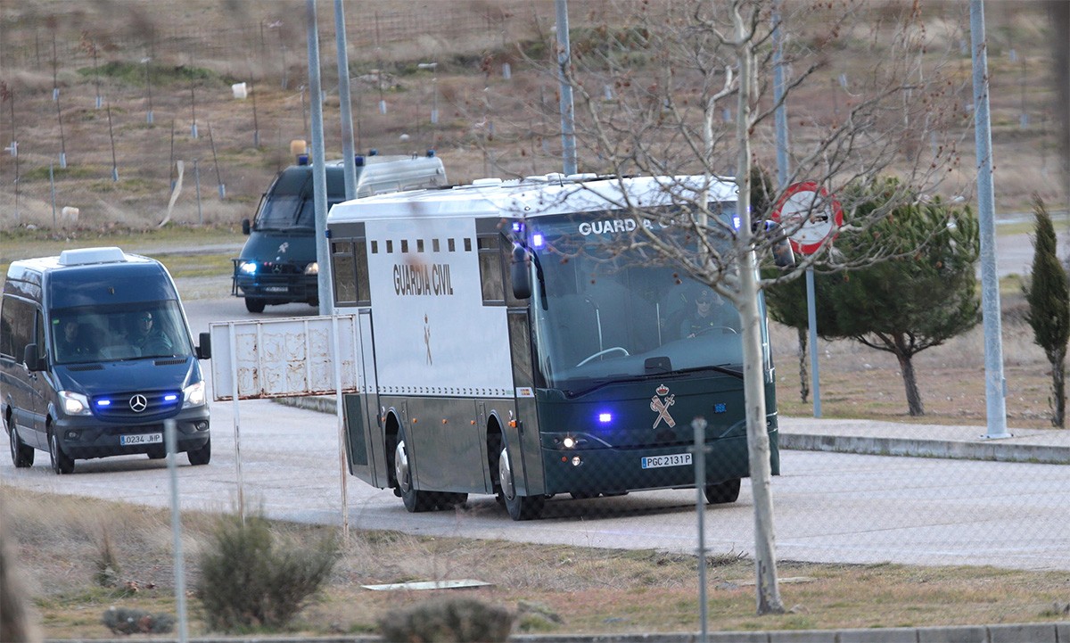 La Guàrdia Civil va traslladar els presos fins a Madrid