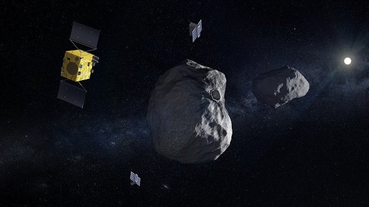 Una imatge virtual d'un asteroide