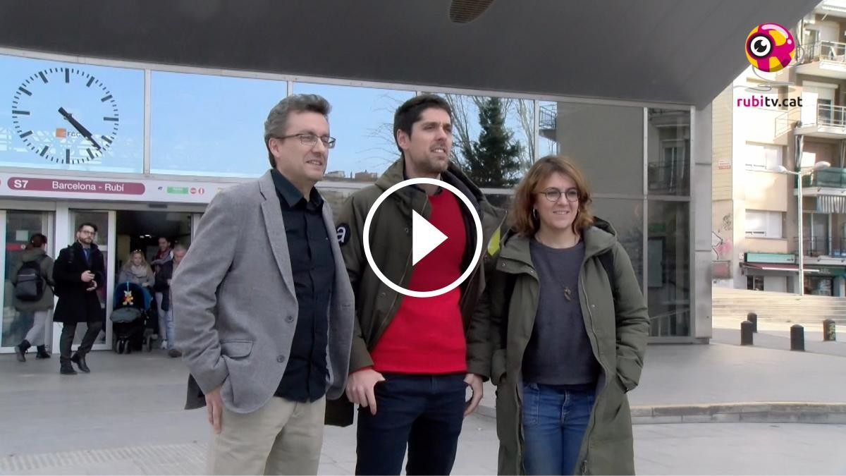 Catalunya en Comú Podem reivindica millores en el transport públic a Rubí