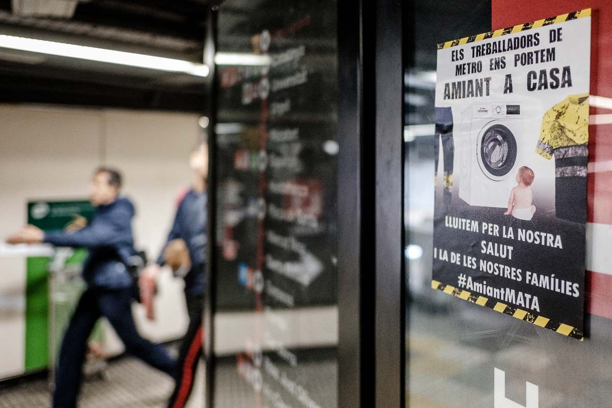 La crisi de l'amiant ha provocat la convocatòria de vaga al metro