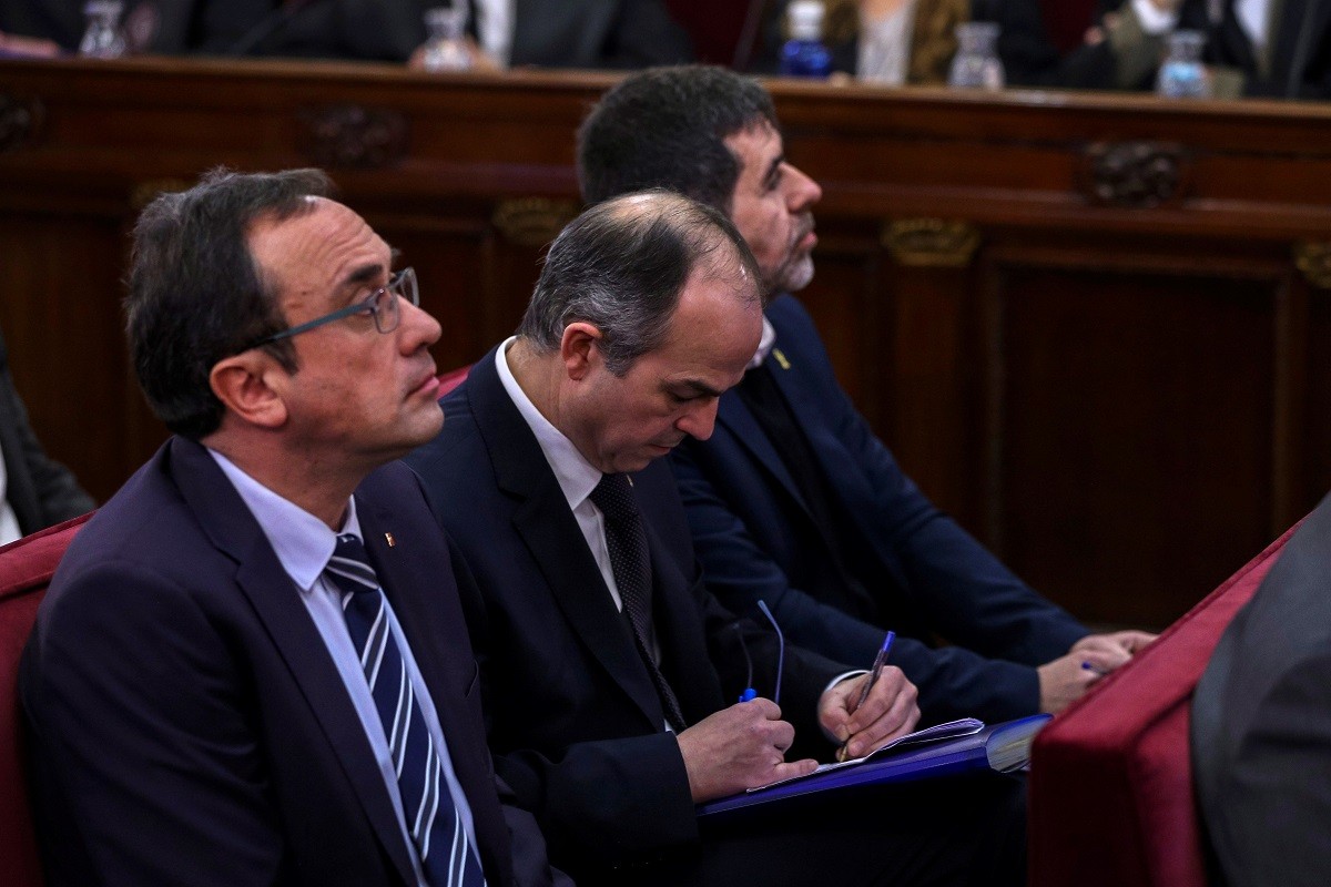 Josep Rull, Jordi Turull i Jordi Sànchez, al Tribunal Suprem