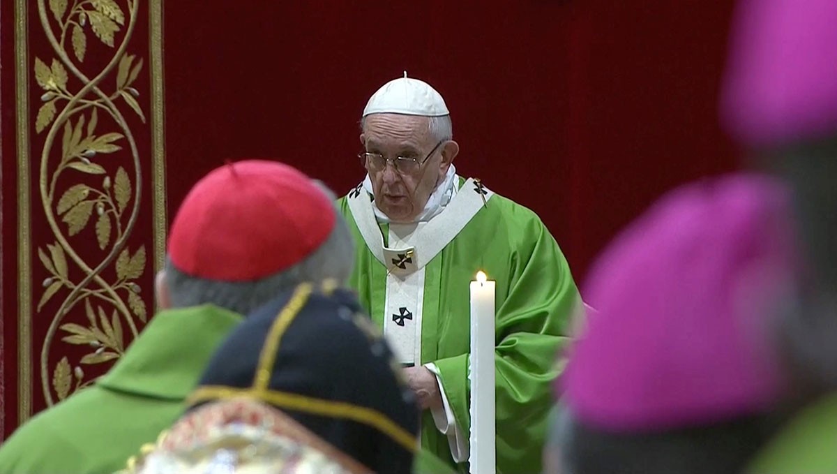 El papa Francesc, en una cerimònia al Vaticà