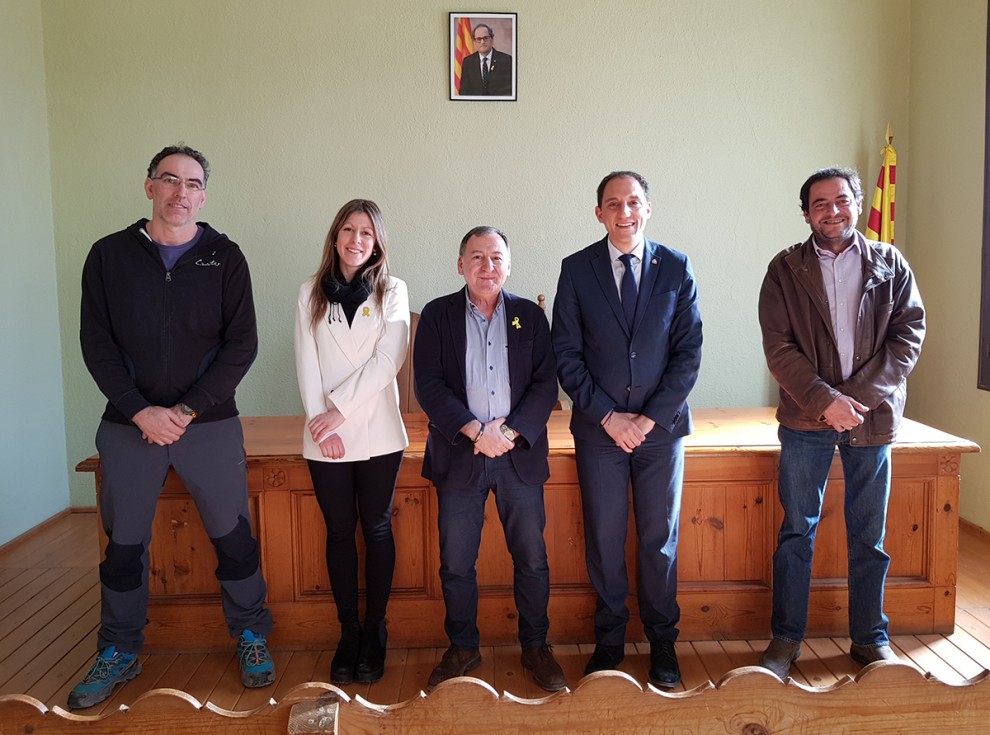 Reunió amb l'alcalde i regidors d'Isona i Conca de Dellà