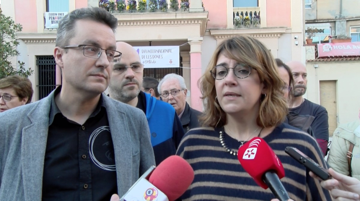 Ànnia García i Andrés Medrano, número 1 i 2 d'En Comú Podem Rubí