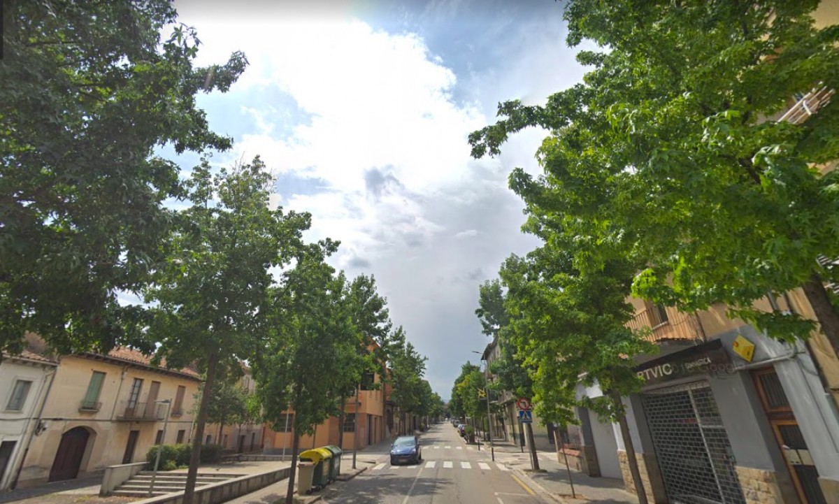 L'avinguda de Girona al barri de Sant Miquel a Olot.