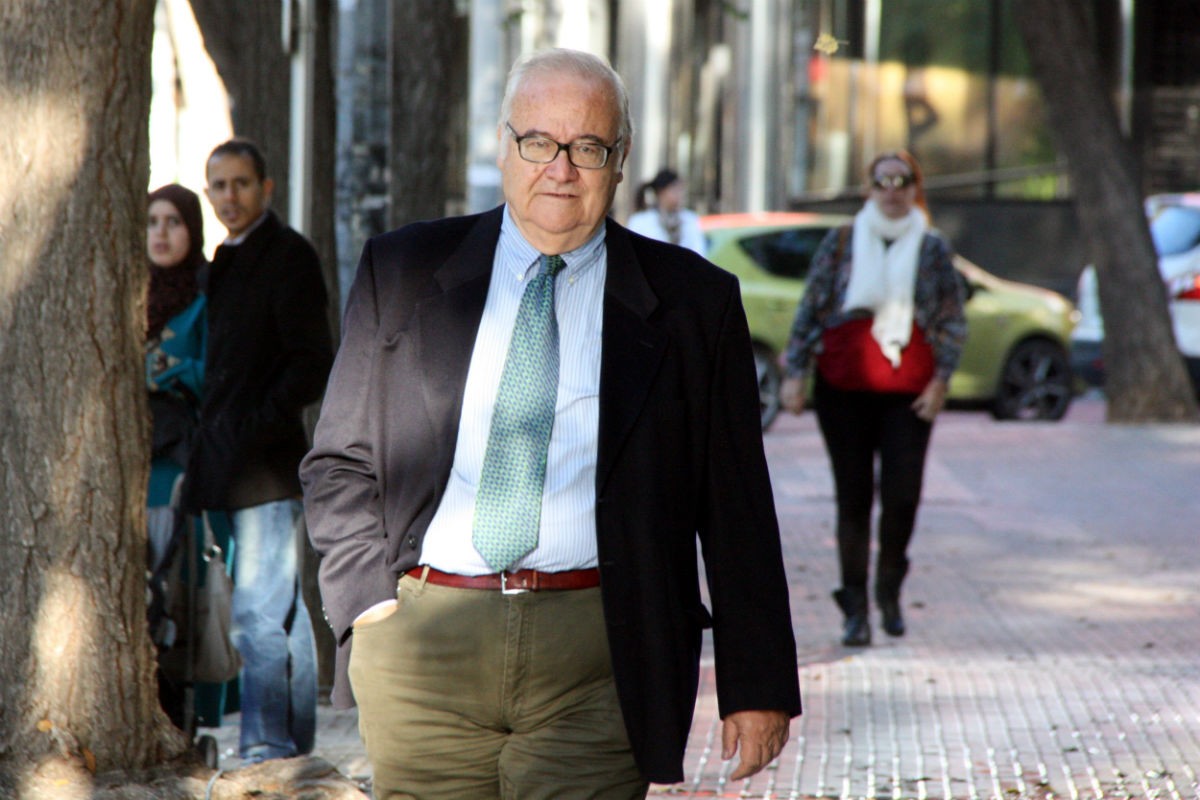Josep Prat arribant als jutjats de Reus, el 10 de novembre del 2015.