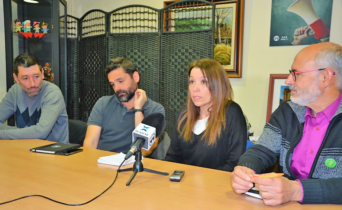Roda de premsa de Grup Horitzó amb representants del tercer sector i de FEAFES Empleo.