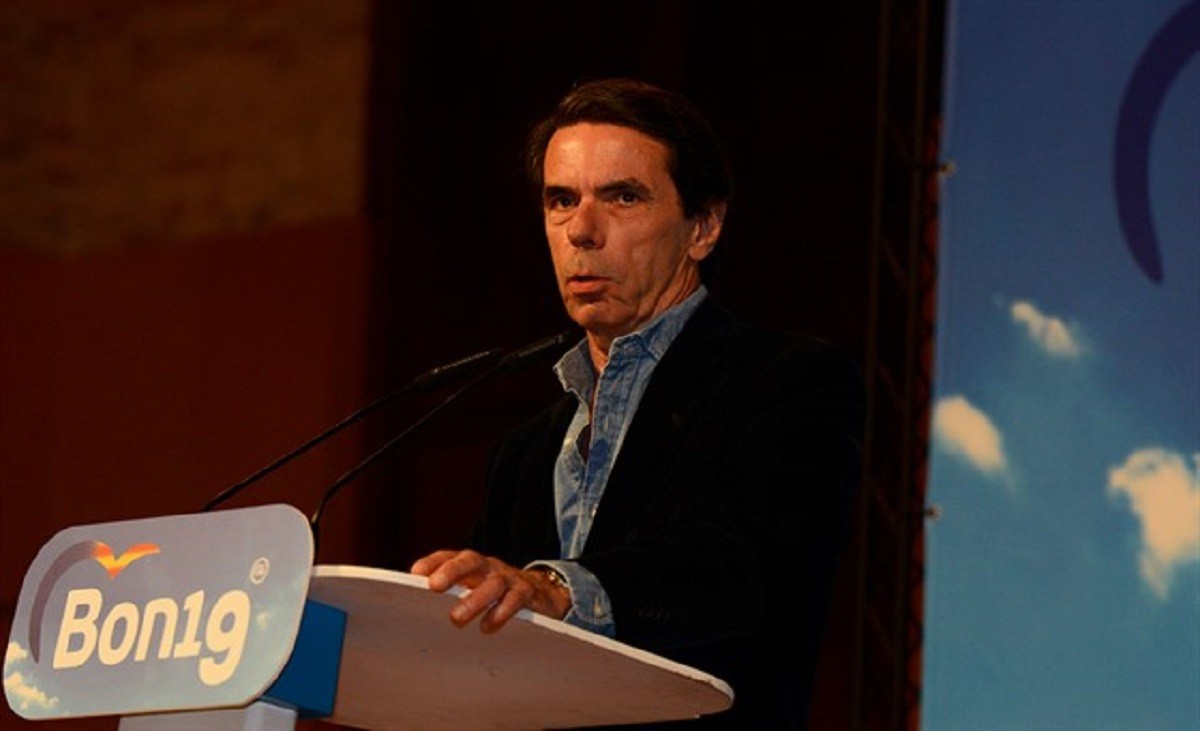 José Maria Aznar en un acte del PP.