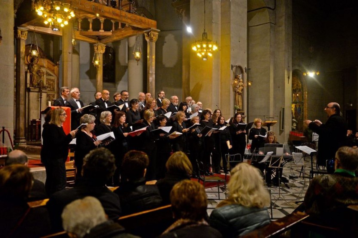 Imatge d'un concert de l'Obrador Coral a l'Església de Sant Pere
