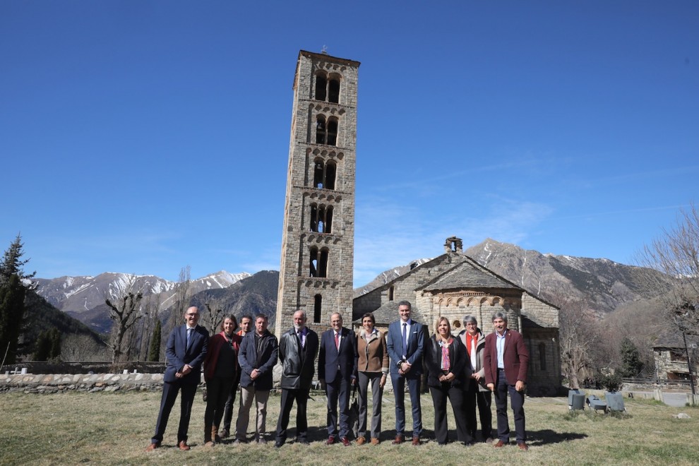 Torra acompanyat dels representants de l’Alta Ribagorça