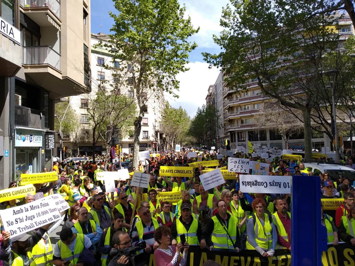 La Fundació Acció Baix Montseny reivindica els seus drets en una manifestació a Barcelona