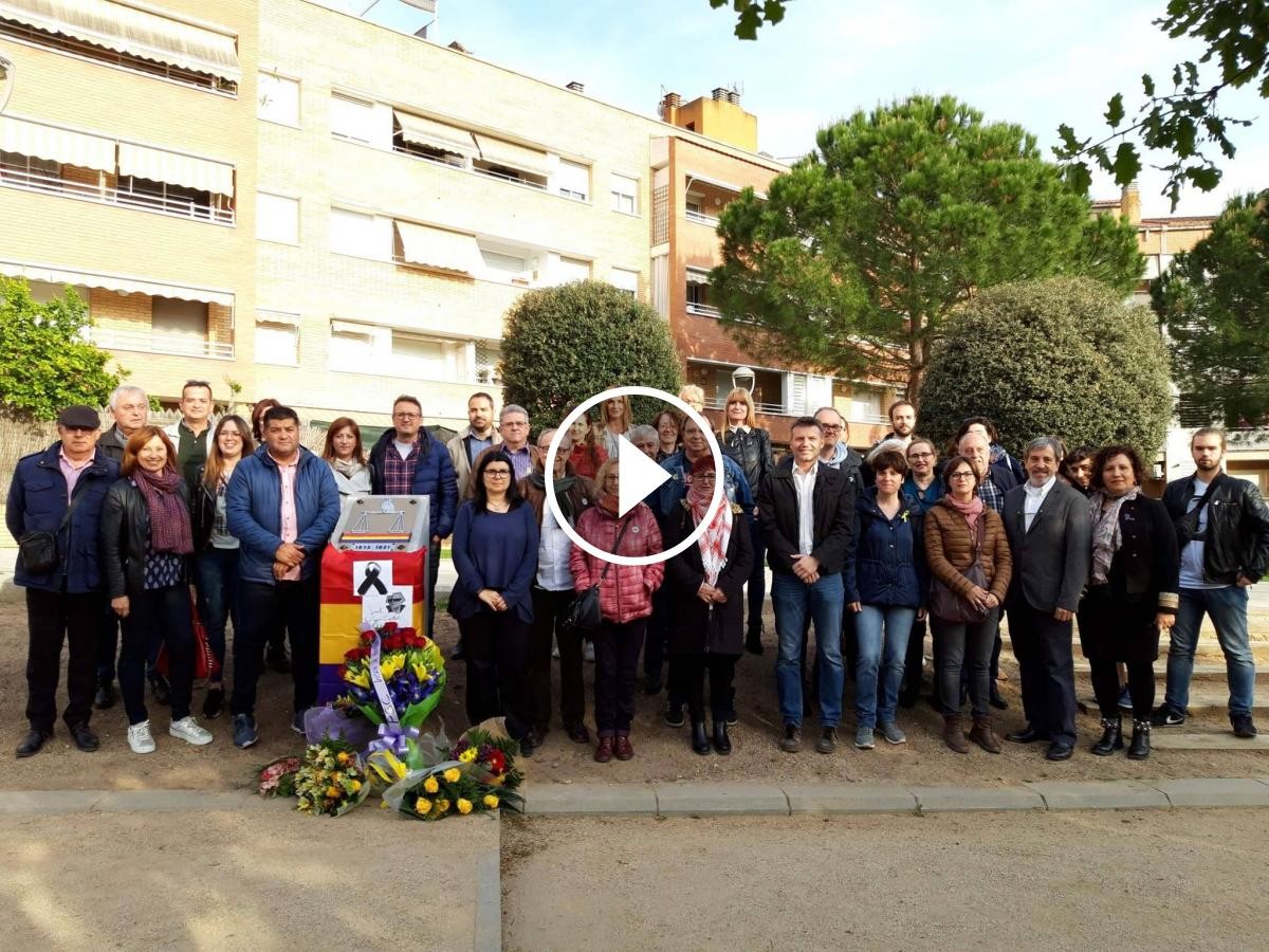 Acte de commemoració de la segona República espanyola a Rubí